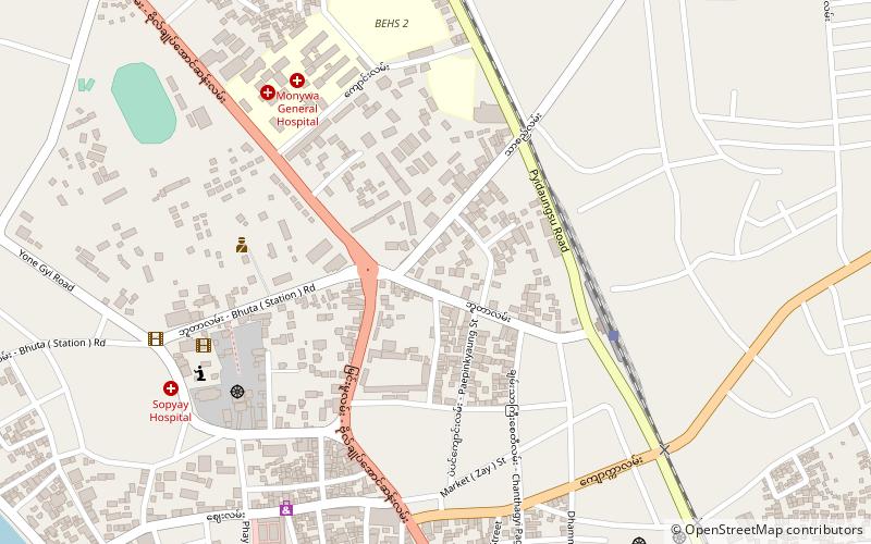 monywa district location map