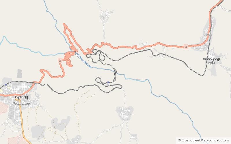 Goteik viaduct location map