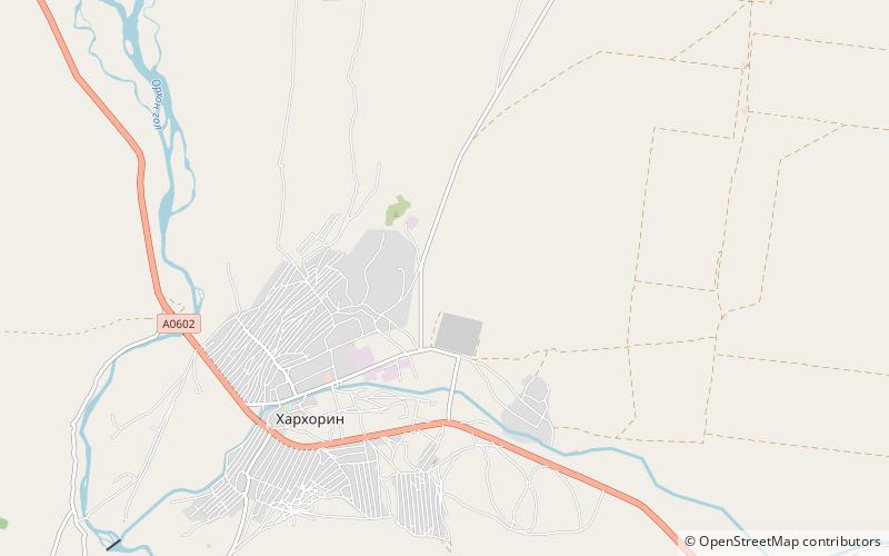 Ögödei's palace location map