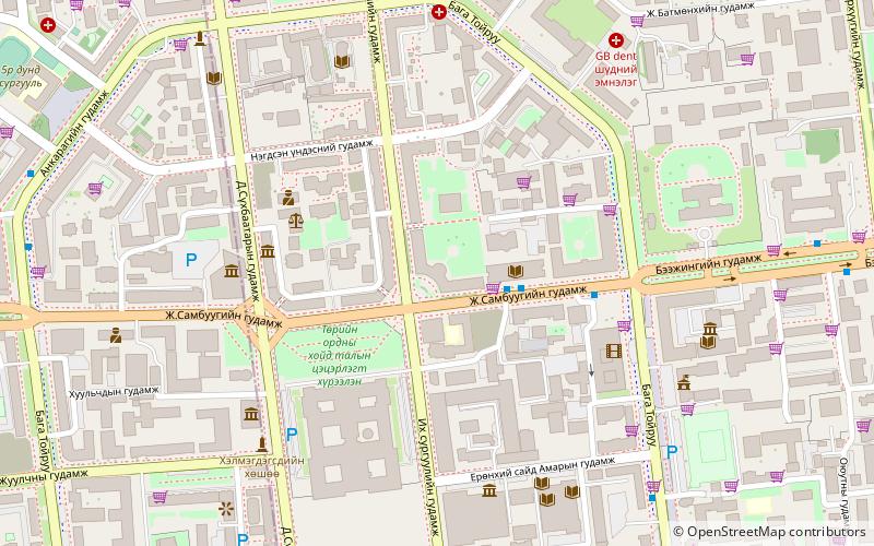 Nationaluniversität der Mongolei location map