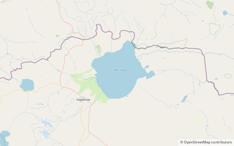 Lago Uvs location map