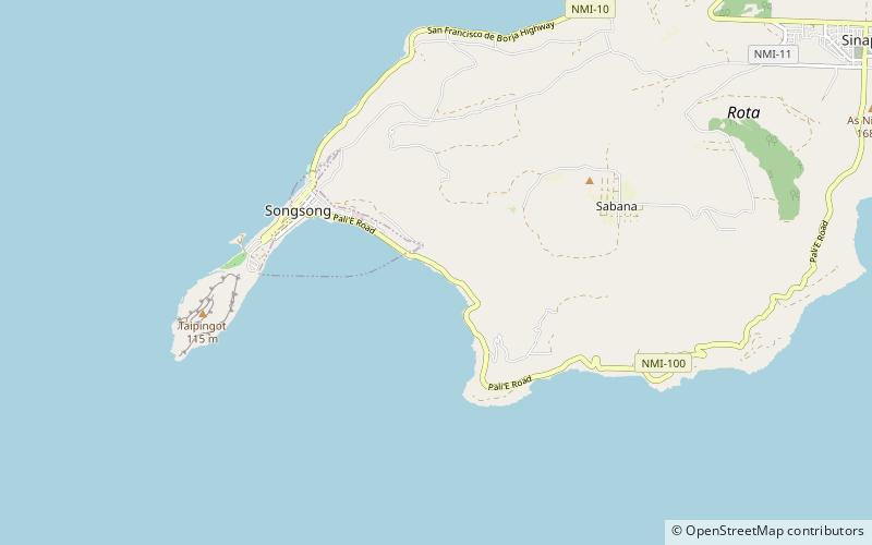 kokomo beach rota island location map