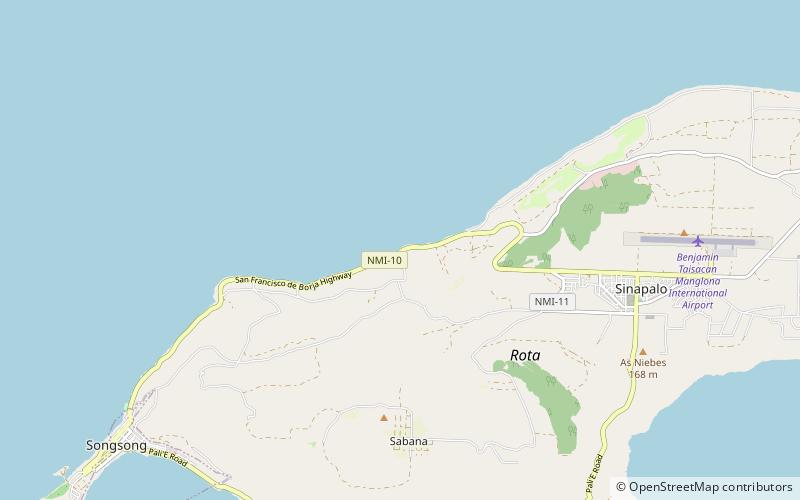 teteto beach rota island location map