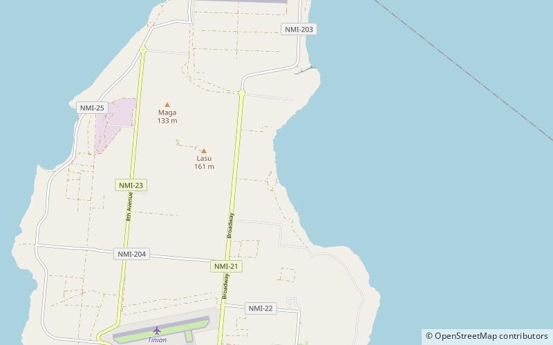 unai dangkolo tinian location map