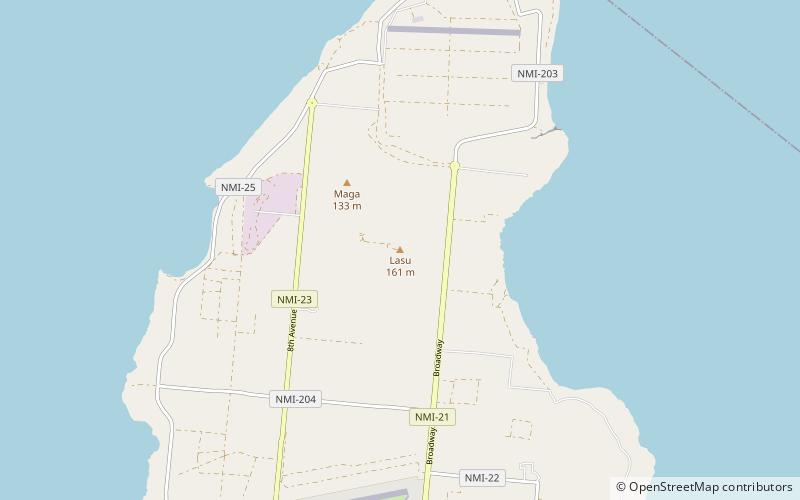 lasu tinian location map