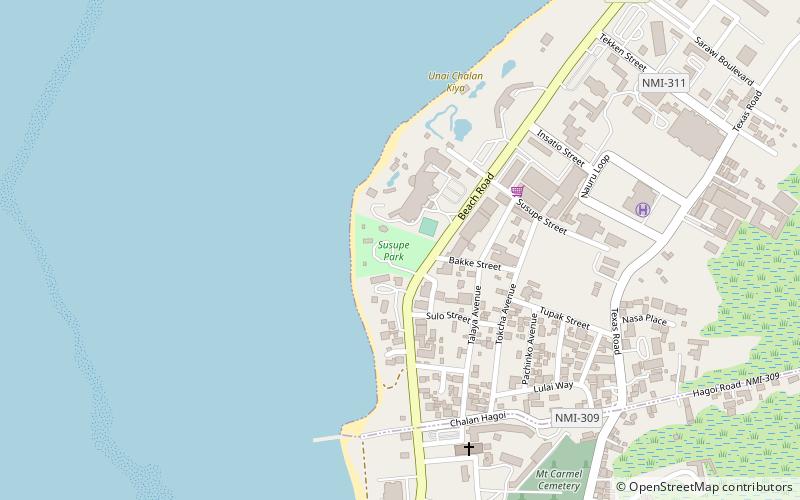 susupe park saipan location map