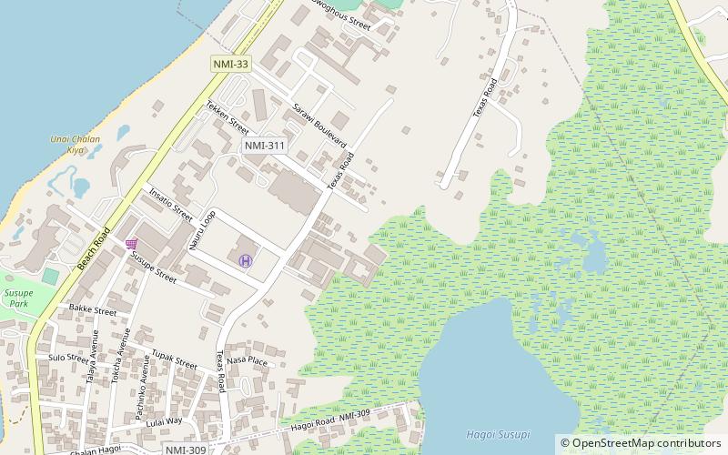 Susupe location map