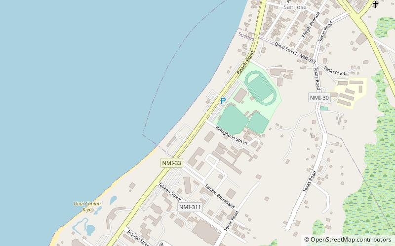 civic center park saipan location map