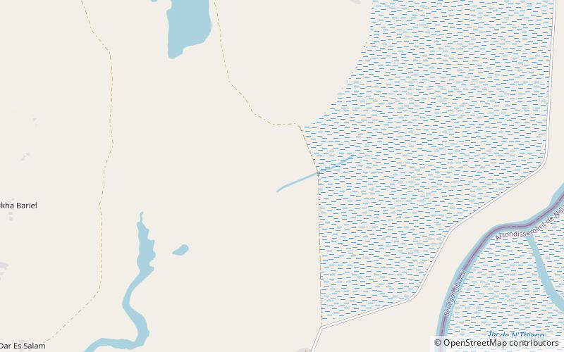 Parc national du Diawling location map