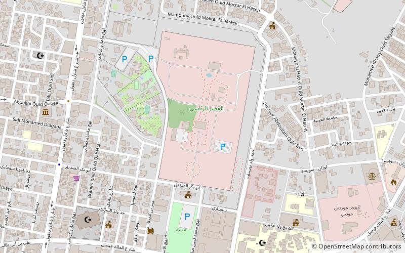 presidential palace nouakchott location map