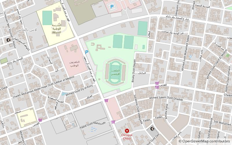 Stade Olympique location map