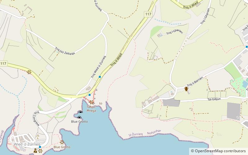 wied babu climbing malta island location map