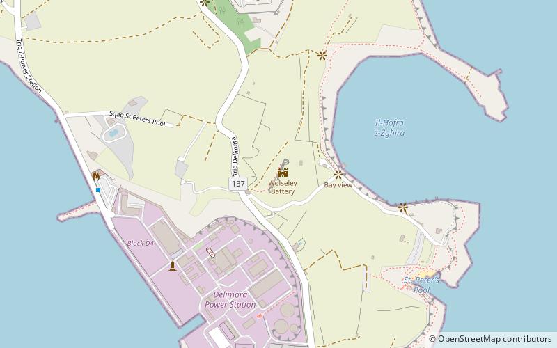 Wolseley Battery location map