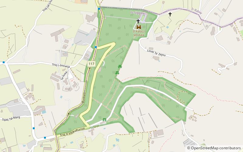 Buskett Gardens location map