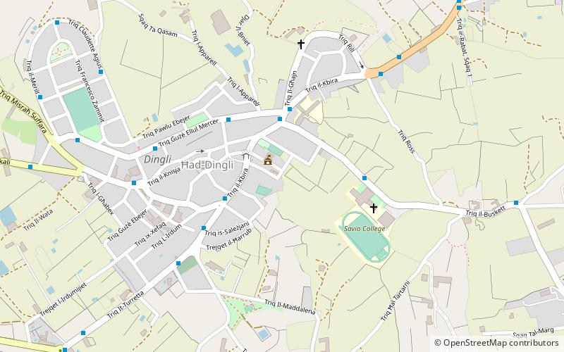 old church of st domenica dingli location map