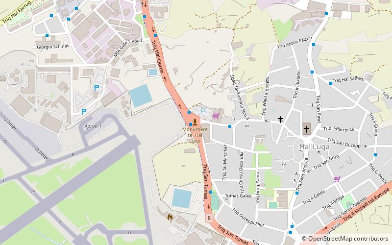 Ħal Luqa location map