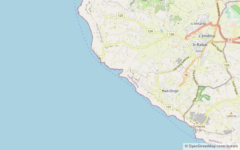 ras id dawwara wyspa malta location map