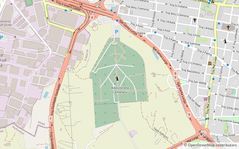 Cmentarz Addolorata location map