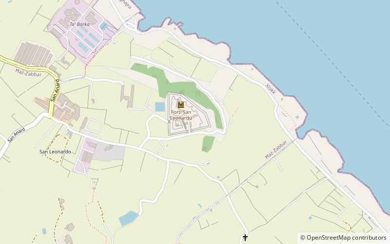 Fort Leonardo location map