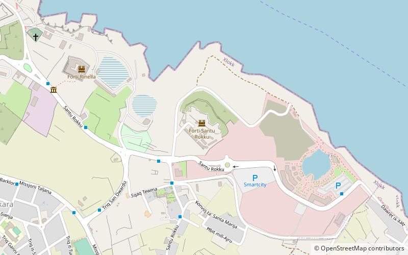 fort saint rocco fgura location map