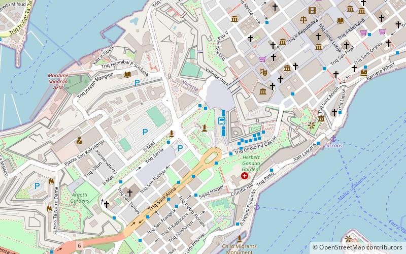 Malta Memorial location map