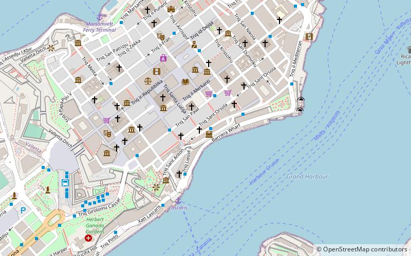 Valletta Contemporary location map