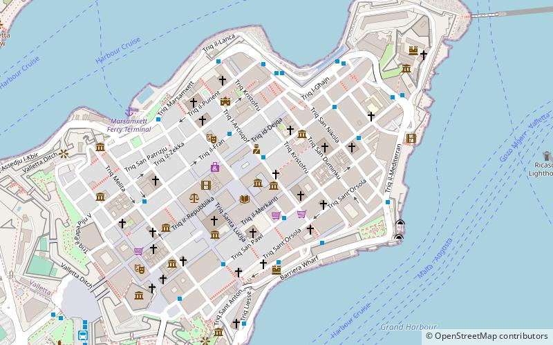 Kirche Unserer Frau von Damaskus in Valletta location map