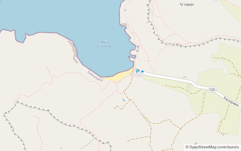 Ġnejna Bay location map
