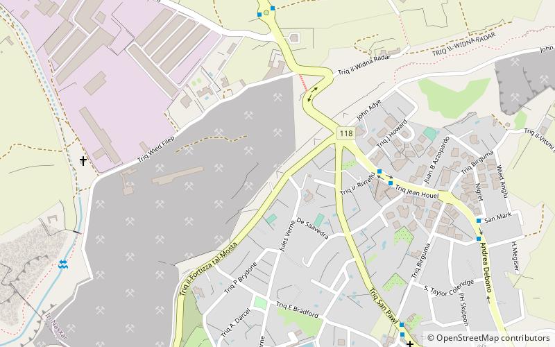 Naxxar Entrenchment location map