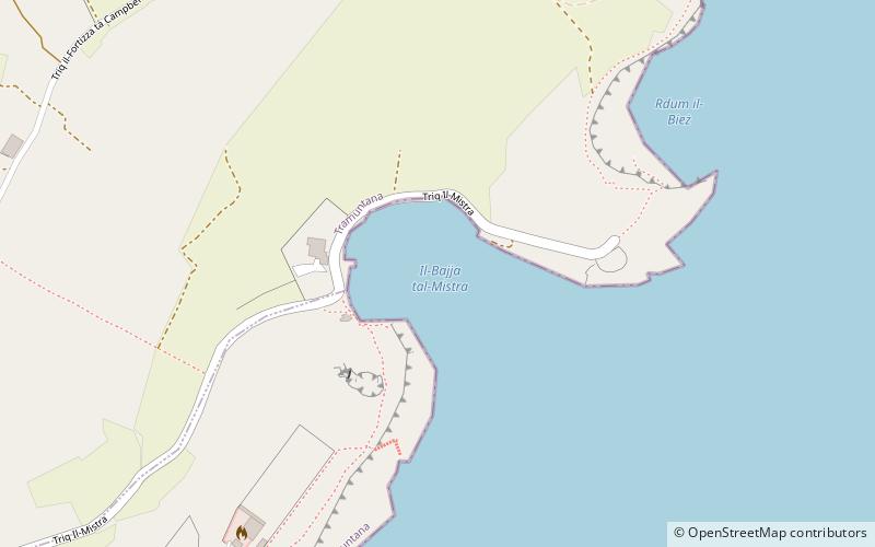 Bateria Mistra location map