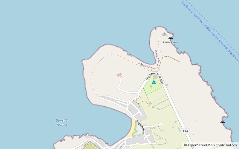 Aħrax Tower location map