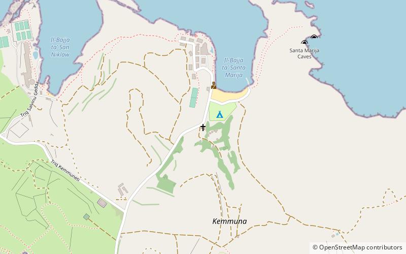 Comino Chapel location map