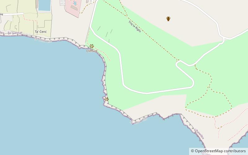 Ta' Ċenċ Cliffs location map