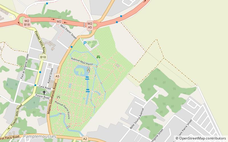 Jardín botánico de Pamplemousses location map