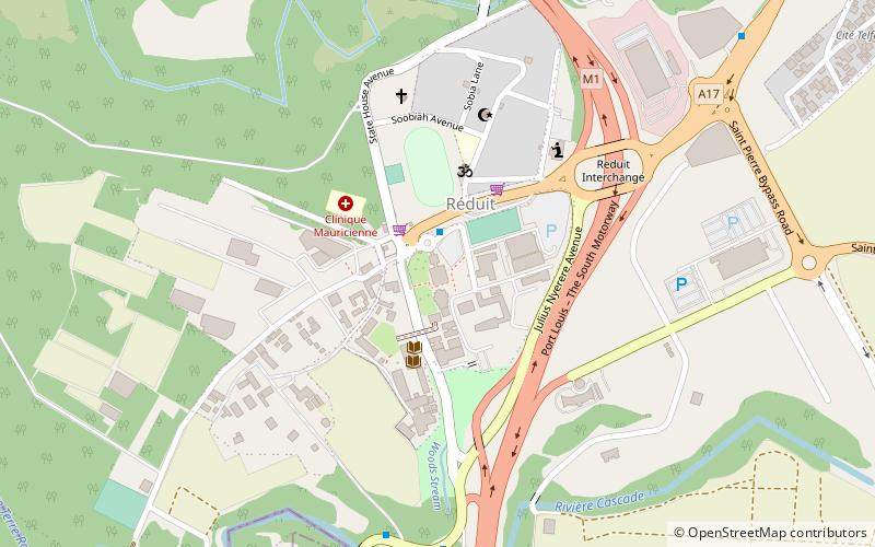 Université de Maurice location map