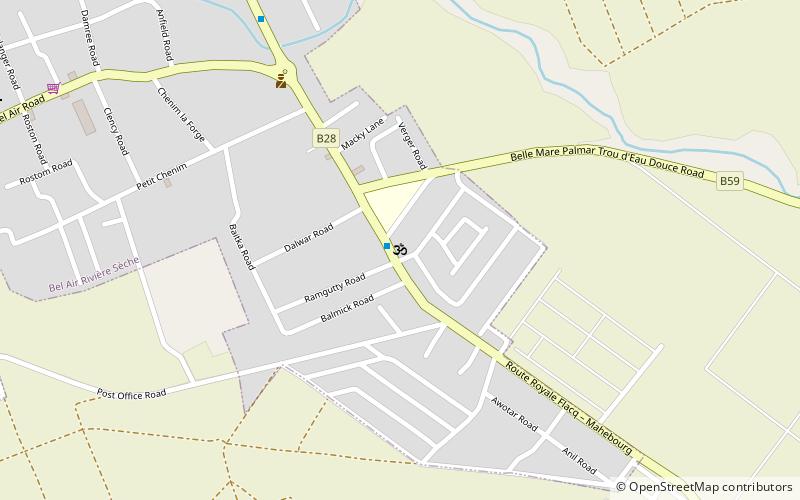 bel air riviere seche location map