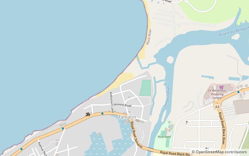 tamarin beach location map