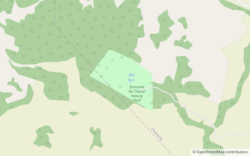 Domaine de Chazal Nature Park location map