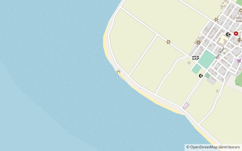 Tourist beach location map