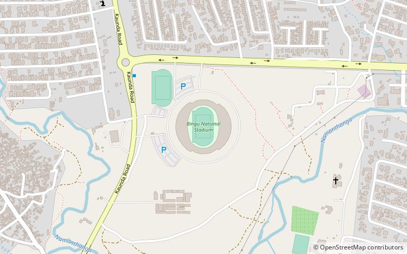 Bingu National Stadium location map