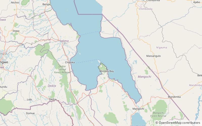 cape maclear lake malawi national park location map