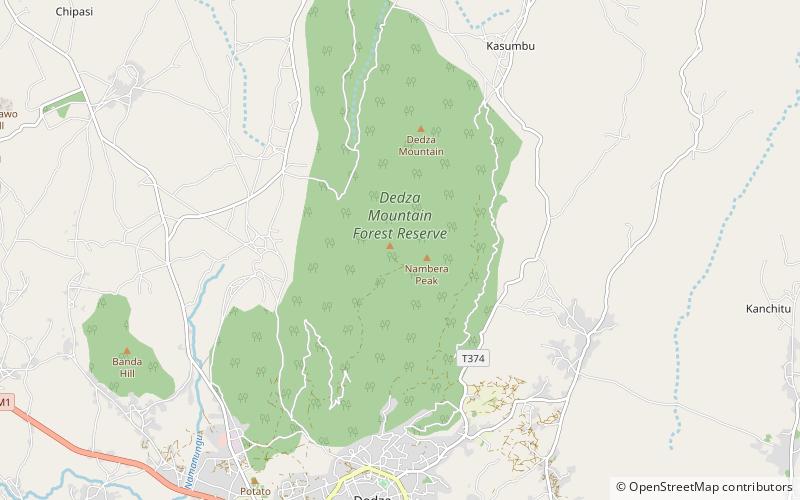 Dedza Mountain location map