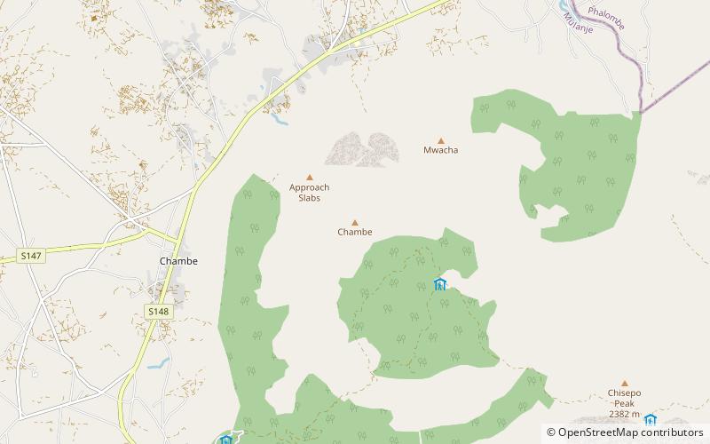 Chambe Peak location map