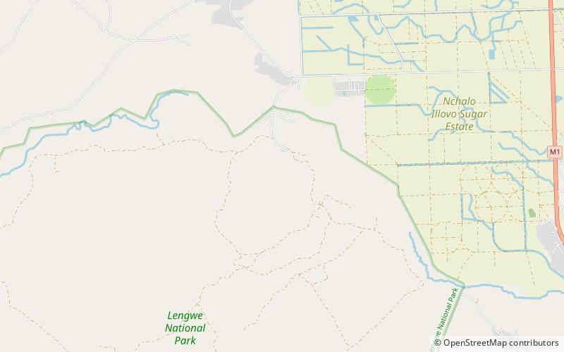 main hide lengwe national park location map