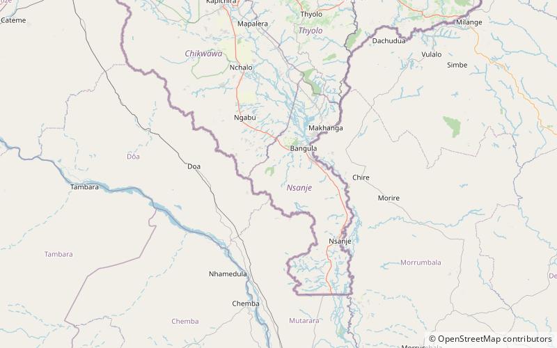 Mwabvi Wildlife Reserve location map