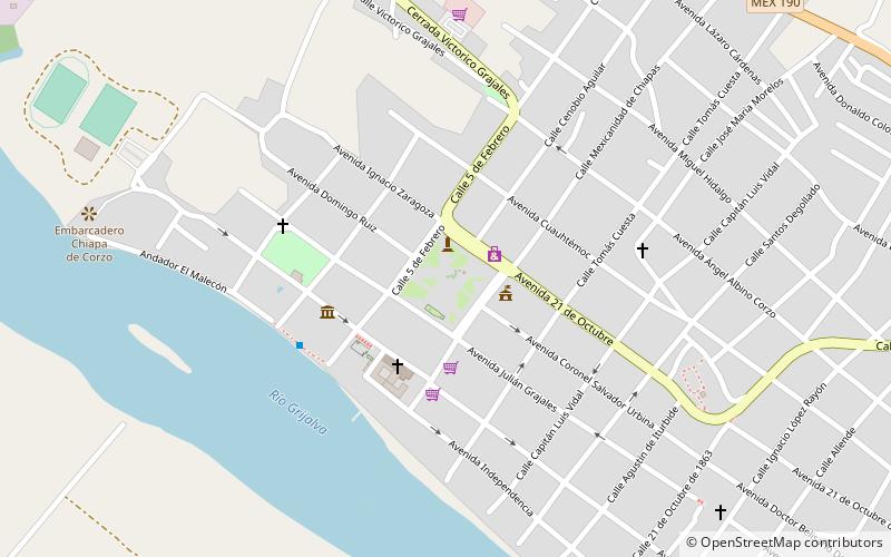 La Pila fountain location map
