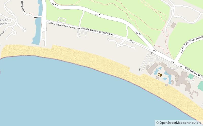 Revolcadero Beach location map