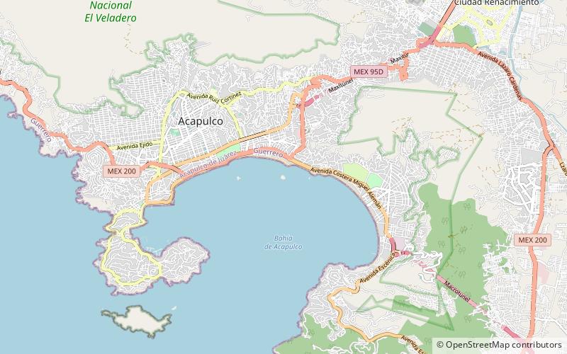 Playa La Condesa location map