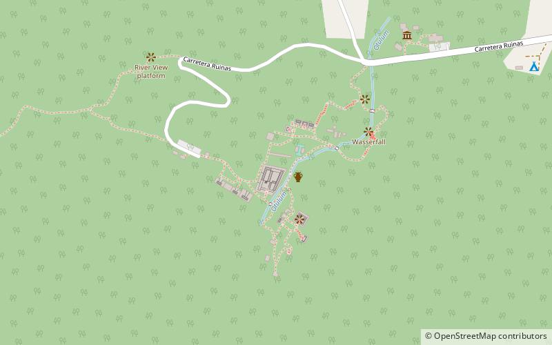 Palenque Ruins location map