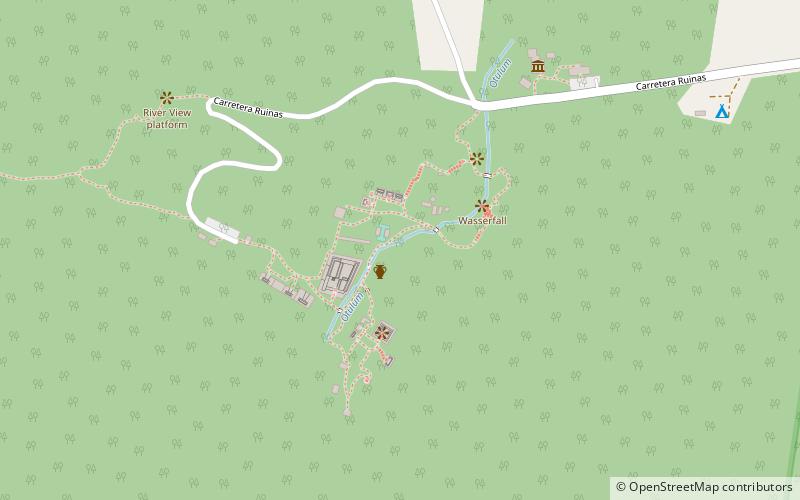 Zona arqueológica de Palenque location map